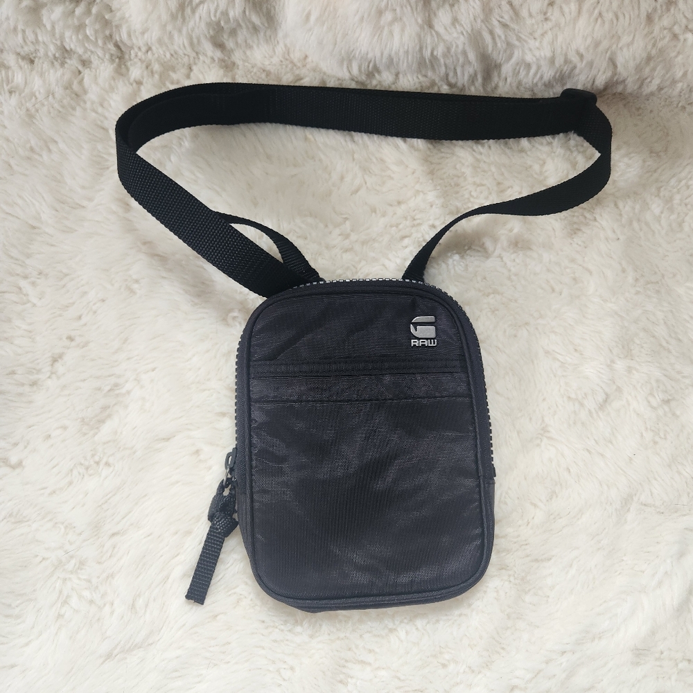 G-Star RAW Tarrick Small Case Black Crossbody Bag Utility Pouch Streetwear EUC